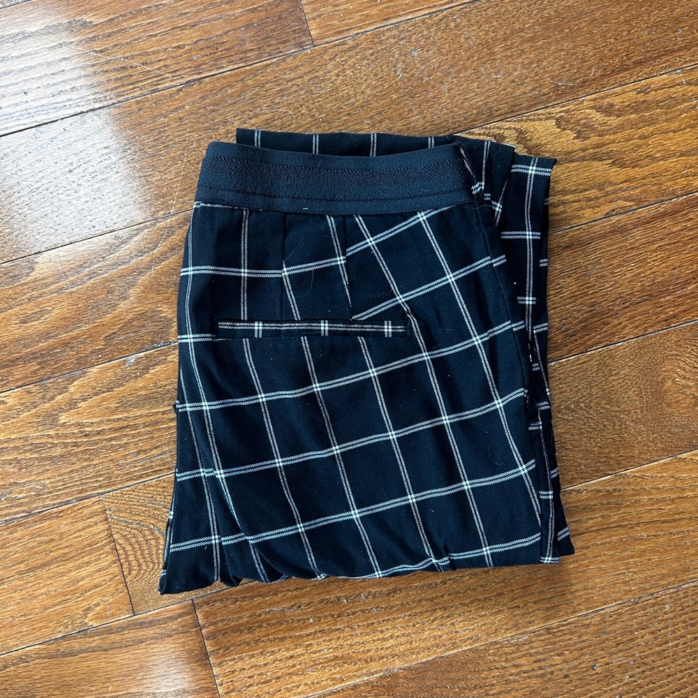 Black Plaid Women's pant Zara